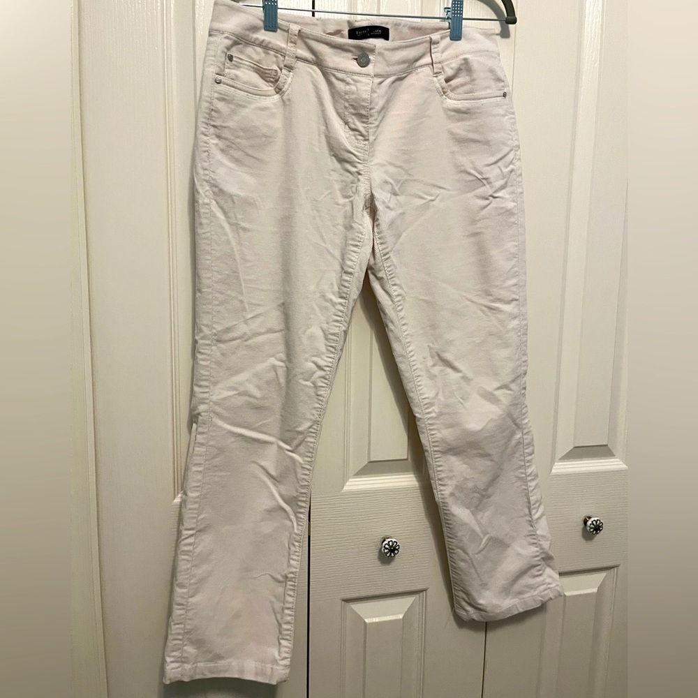 White House Black Market Women's Cream Pants